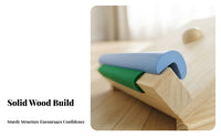 Solid Wood Construction Wooden Slant Board Improves Flexibility & Mobility Leg Stretching Board Anti-Slip Design Foot and Ankle Stretcher Heavy Duty for Runners, Athletes, Seniors, Home Gym, Office