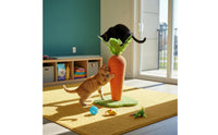 Wear-Resistant Carrot Cat Scratching Post Low-Shedding Carrot Scratching Post Long-Lasting Sisal Cat Scratcher Stable Base for Indoor Cats, Kittens