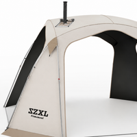 One-Touch Tent, Dome Tent, 350cm, 4-Season Compatible, 2000mm Waterproof, For Family, Camping, Outdoor, Disaster Prevention