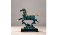 Horse Figurine with Pedestal Tabletop Horse Figurine Decorative for Living Room
