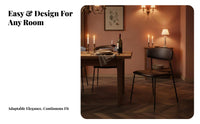 Urban and design Upholstered Metal Frame Chair Nordic Look Upholstered Side Chair Retro Design Seating Furniture Padded Seat for Restaurant Owners, Office Workers, Interior Designers, Dining Room, Cafe, Kitchen