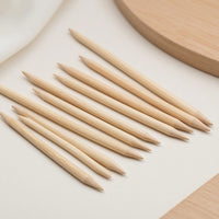 20 Pieces Wooden Manicure Stick Natural Orange Tree Wood Stick Wooden Cuticle Pusher Sturdy Tool Long-Lasting for Manicurists
