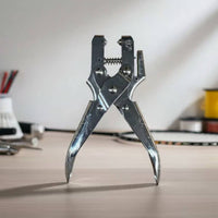 Badminton Racket Grommet Plier Curved-Shaped Pressure Head Racket Eyelet Installation Pliers Metal Construction