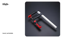 Industrial Grade F-Clamp Reinforced Design Heavy-Duty F-Clamp Ergonomic Handle Clamping Tool for DIY Enthusiasts, Carpentry, Furniture Assembly