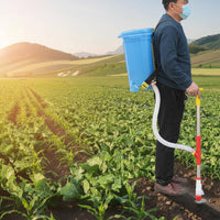 Backpack Crop Nourishment Spreader Labor Saving Manual Crop Nourishment Large Capacity Knapsack Granular Dispenser for Farmers, Gardeners, Orchard