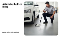 Under Vehicle Inspection Mirror Full Rotation Under Car Inspection Mirror Lightweight Sturdy-Duty for Garages