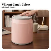 Beverage Can Shaped Trash Bin Sturdy PP Material Carbonated Can Garbage Bin Easy to Clean Press Top Wastebasket for Kids, Adults, Car, Bedroom