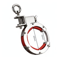 Adjustable Bridge Auxiliary Pulley Heavy-Duty Pulley with Clamp Thickened Cable Guide Reinforced for Electricians, Installers, Beam Mounting