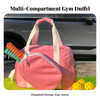 Pickleball Bag Versatile Carrying Choices Badminton Racket Bag Large Capacity Spacious for Women, Gym