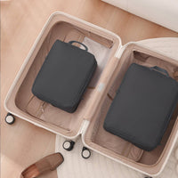 2 Pieces Top Handles Travel Storage Bag Stitched Seams Expandable Packing Cubes Space-Saver Luggage Organizer Bags Wrinklewrinkle-Resistant