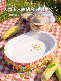 Cat Scratcher Board with Picnic Basket Design for Large Cats