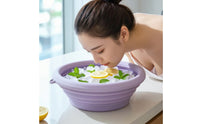 Space-Saving Facial Ice Bath Basin with Lid Lightweight Facial Ice Bath Reusable Cold Soak Bowl with Insert BPAcompliant for Facial Care