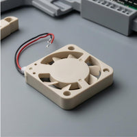 Four Mounting Holes Miniature Square Fan Beige Square Cooling Fan Compact Electronics Part Two-Wire