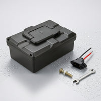Hard-Shell Electric Cycle Battery Box Durable Electric Bicycle Battery Box Einfach Zu Installieren Batteriebox Mit Ladeanschluss Shielding for Cyclists