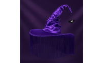 Halloween Witch Hat with Fringe Pointed Witch Hat Spooky Headwear Festive for Costume Parties