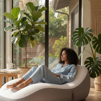 Inflatable Lounge Chair Ergonomic Inflatable Couch for , Backpackers, Living Room, Camping, Backyard