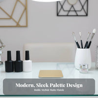 Japanese design Square Polish blending Plate Reusable Nail Polish blending Plate Portable Manicure Accessory Multi-Purpose for Home, Travel, Photoshoot