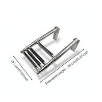 Boat Ladder Polished Metal Finish Folding Boat Ladder Foldable