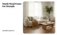 Curved Bean Sofa designer-inspired Lounge Seating Modern Design Indoor Furnishing for Apartment Dwellers, Business Owners, Boutique, Living Room, Bedroom