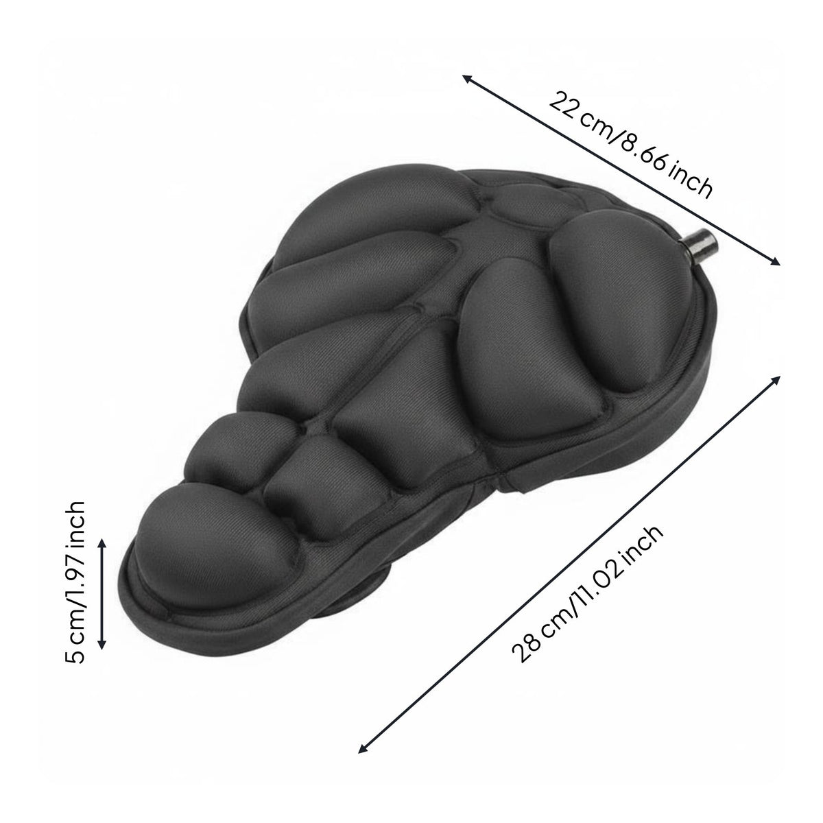 Inflatable Saddle Cover Shock Absorbing Inflatable Bike Seat Cover Anti Slip Sports Gear for Biking