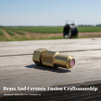 Threaded Adjustable Spray Nozzle Knurled Grip Brass Spray Nozzle Hexagonal Base Sprayer Part