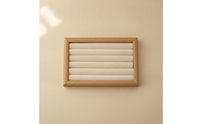Jewelry Display Tray Wooden Band Display Tray Ribbed for Shop Owners, Vanity, Dresser, Showcase