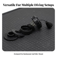 Modular Design BCD Dump Valve Long-Lasting ABS and Nylon Diving Pull Dump Valve Lightweight Buoyancy Compensator Part for Technical Divers, Underwater Exploration, Accessible Water