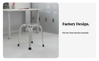 Long-Lasting Stackable Round Seat Space-Saving Stool Sturdy Construction Household Furniture Easy to Clean for Workers, Families, Workshop, Dining Room, Kitchen, Hotel
