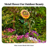 Decorative birds Feeding Station Weather Resistant Flower decor eyes Catching Metal for Gardeners, Balcony, Patio