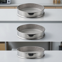 20cm Stainless Steel Sieve for Flour, Rice, Herbs, and Soil Testing
