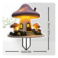 Acrylic Garden Stake Weather Resistant Decor Easy Install for Patio