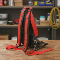 Brush Cutter Backpack Harness Widened and Thickened Design Backpack Vegetation Eater Carrier Shock Absorbing String Trimmer Back Support for Yard Work