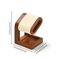 Watch Display Stand with Wooden Base Open-Frame Watch Display Stand Holder Low-Profile for Nightstand