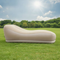 Air Lounger with Built-in Pump Portable Inflatable Couch Compact Lounge Seat for Backyard