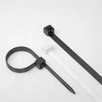 Nylon Cable Ties 200 Pack Assorted Sizes 3-12 Inch, Heavy Duty Black and White Zip Ties for Cable Organizers for Cords