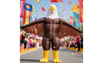 Inflatable Eagle Costume Full-Body Eagle Costume Air-Filled Outfit Lightweight for Adults, Performers, Halloween, Stage Performances, Cosplay