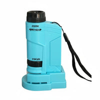 Portable Kids Microscope Binoculars Educational Children's Discovery Observation Tool Ideal Gift Learning Tool for Students, Beginners, Outdoor Exploration