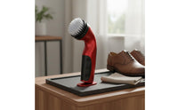 Interchangeable Heads Rechargeable Shoe Polisher Kit 2-in-1 Function Handheld Leather Cleaner Lightweight for Travel