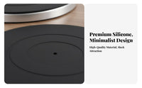 Silicone Platter Mat Anti-Static Silicone Turntable Mat Non-Slip for Audiophiles