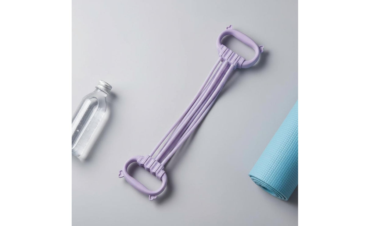 High Elasticity 6-Tube Chest Expander Portable Adjustable Resistance Band Design Shoulder Stretcher Band Non-Slip Grips for Beginners, Home Gym, Workout