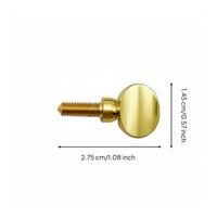 On-the-Gold-Coatinged Finish Saxophone Neck Screw Replacement Part Sax Neck Screw Easy Installation Instrument Hardware Universal Compatibility for Saxophonists, Musicians, Music Students, Live Performance, Rehearsal, Recording Studio