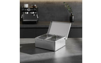 Stainless Steel Condiment Box With Lid Stainless Steel Condiment Station Rectangular Seasoning Holder Rust-Resistant