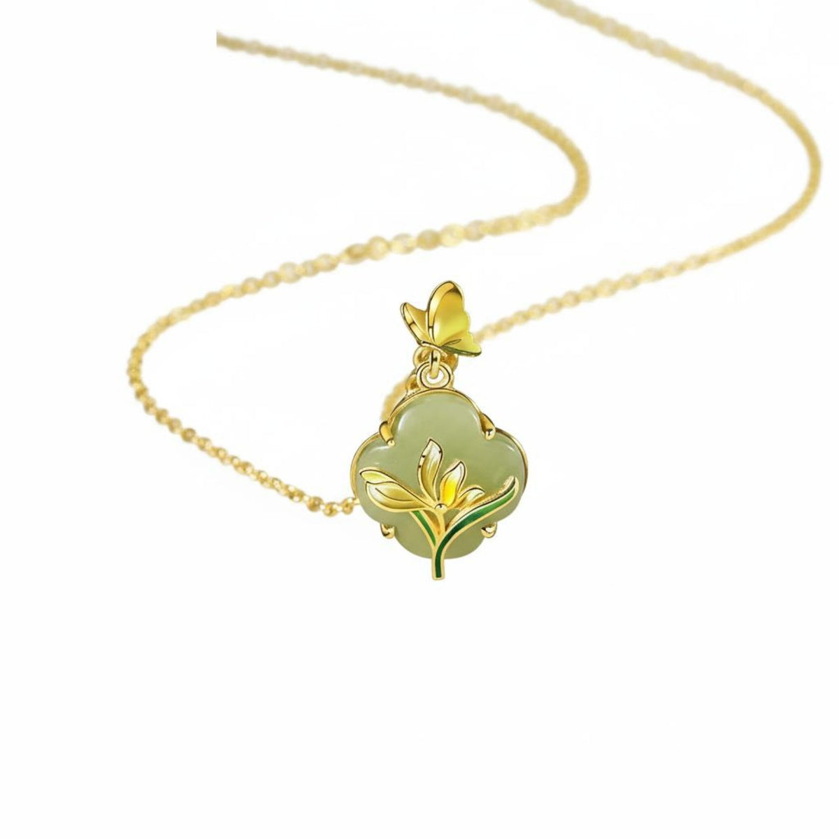 Flower Blossom Flower Necklace Elegant Design Flower Shape Necklace Gift Box