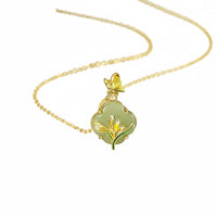 Flower Blossom Flower Necklace Elegant Design Flower Shape Necklace Gift Box