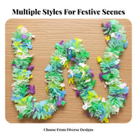 Easter Tinsel Garland Festive Atmosphere Colorful Holiday Tinsel Shiny Finish Colorful Shiny Garland for Kids, Homeowners, Birthday Parties, Indoor