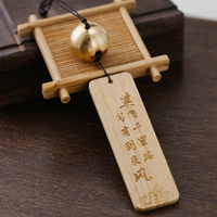 Bamboo Wind Chimes Outdoor, Carving Hanging Wind Chimes for Garden, Melodic Deep Tone for Patio & Balcony Decor