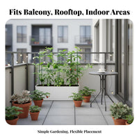 Easy Assembly Tomato Frame Sturdy Construction Vegetable Support Frame Versatile Shape Adjustable Vegetable Trellis Heavy Duty for Gardeners, Home Growers, Homeowners, Rooftop, Patio, Greenhouse, Pots