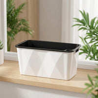 Automated Watering Planter, Rectangular Plant Pot with Drainage System Planter Box for Vegetables Strawberries