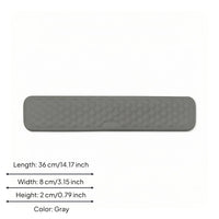 Quilted Keyboard Wrist Rest Rounded Ends Memory Foam Wrist Rest Computer Accessory Pain Relief Water Resistant for Office