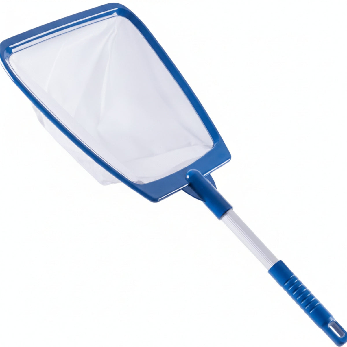 Adjustable Pool Skimmer Net with Telescopic Pole Easy to Use Pool Skimmer Net with Fine Mesh Bag Fast Cleaning for Outdoor Pools